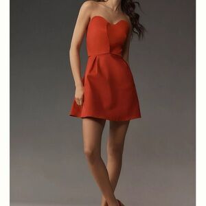 Farm Rio Heart Strapless Dress